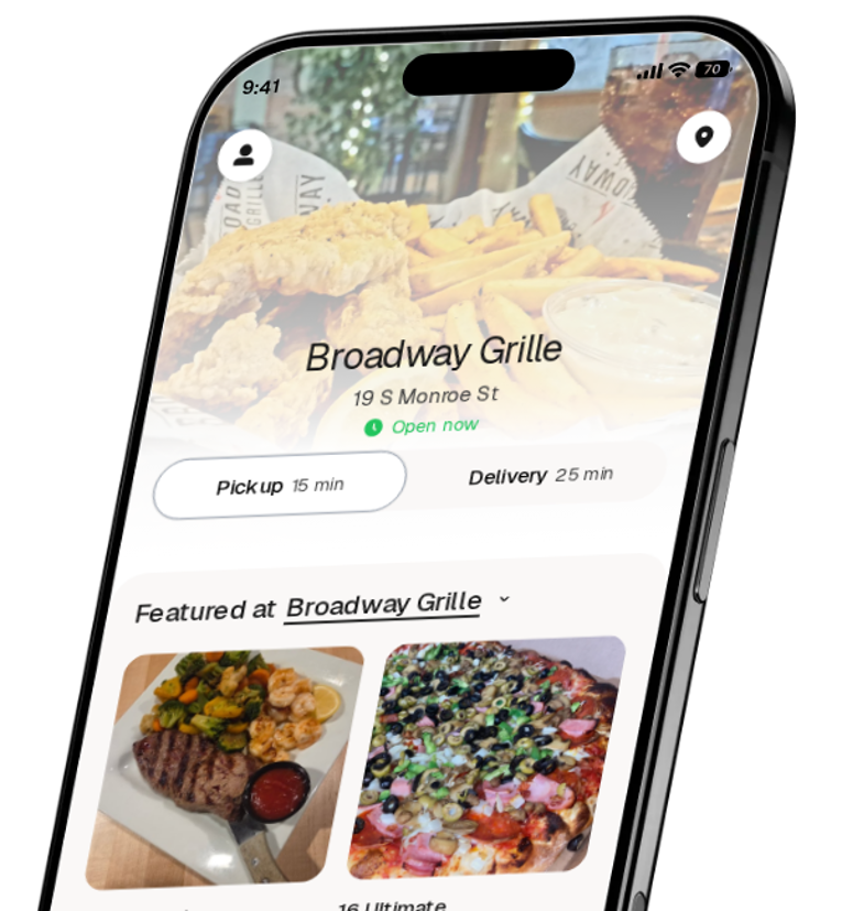 Broadway Grille app preview